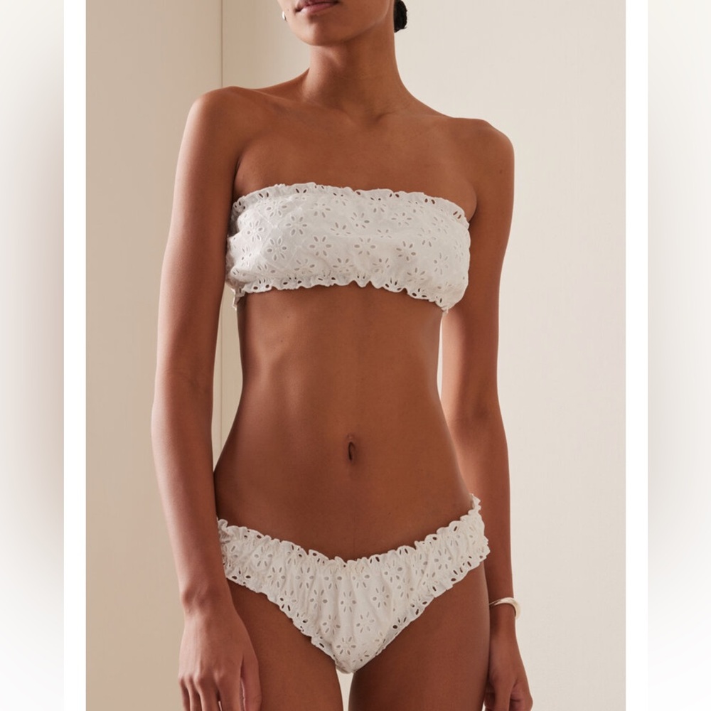 JUILLET SWIMWEAR

Exclusive Lee Broderie Anglaise Bandeau Bikini Top & Bottom